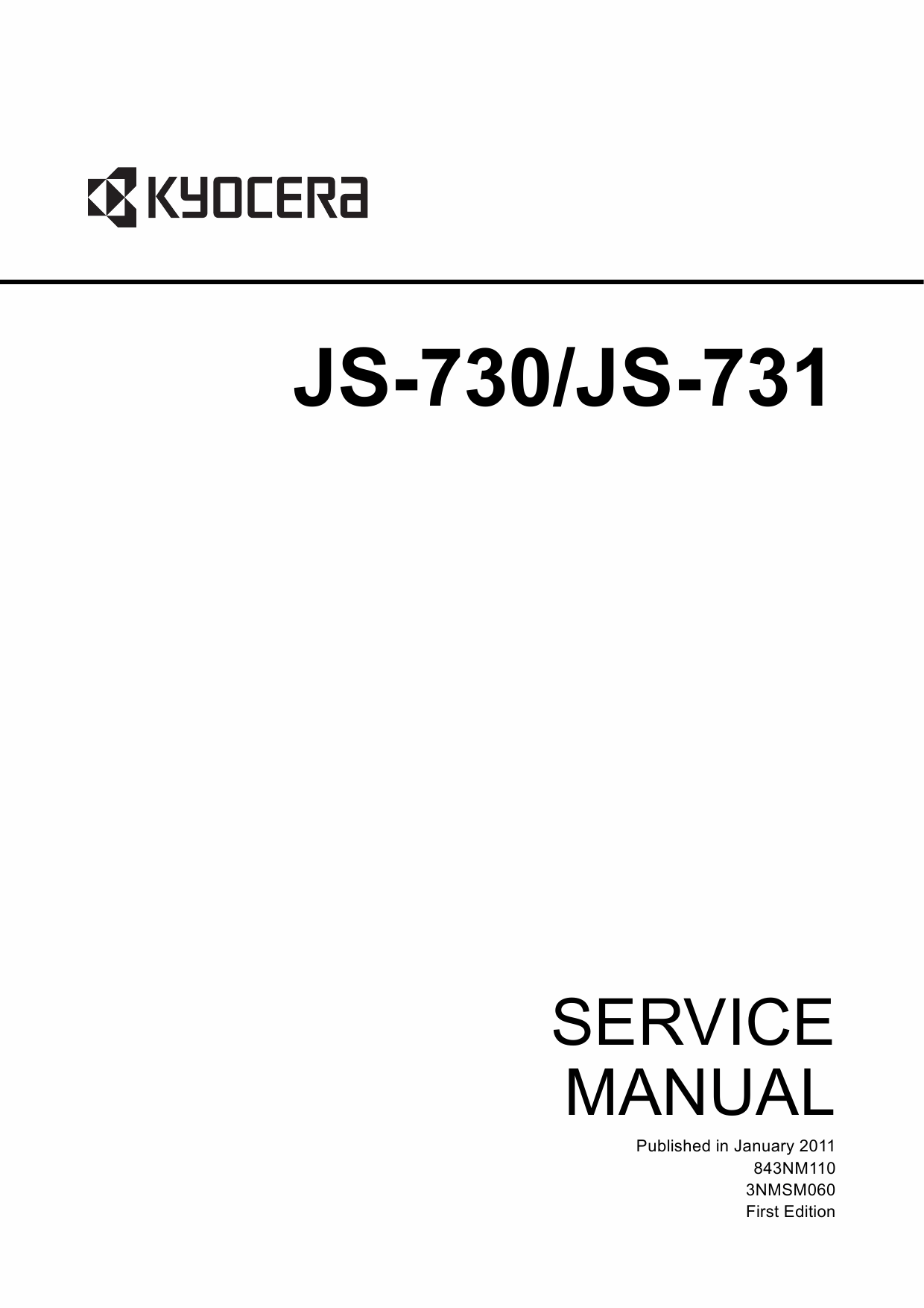 KYOCERA Options Job-Separator-JS-730 731 TASKalfa-3500i 4500i 5500i Service Manual-1